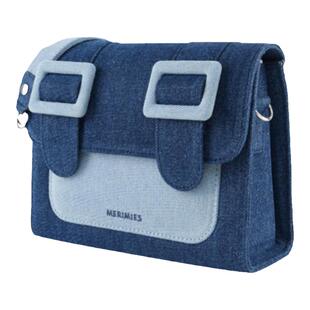 merimies麦瑞迷泰国剑桥包丹宁牛仔小方包单肩斜挎手提女包邮差包