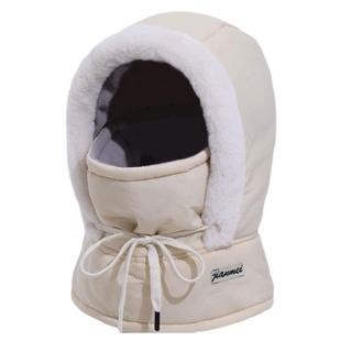 冬季骑车保暖帽子女护耳加绒加厚防寒面罩围脖一体帽防风骑行帽