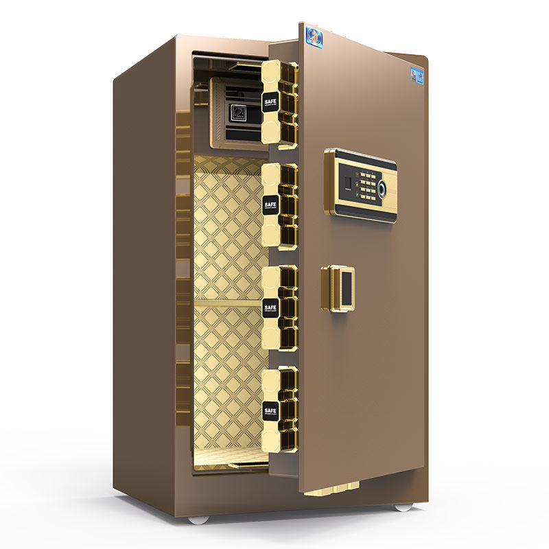 虎牌保险柜家用小型45/60cm指纹密码办公室大型WIFI文件商用防火包邮新品远程单门全钢隐形防盗箱保管箱