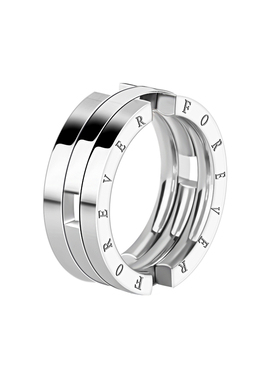 亲吻鱼伸缩变形戒指项链