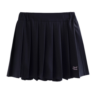 [120码]ILOVEJ韩国童装女童藏蓝色学院风百褶短裙半身裙/JXSSK02
