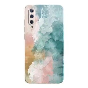 青山色适用小米CC9手机壳MIcc9pro新款cc9e美图定制版液态硅胶保护套c全包mlcc防摔cce男女油画涂鸦艺术外壳