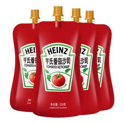 亨氏立袋番茄沙司小袋装家用汉堡店水果蔬菜沙拉酱手抓饼蕃茄酱料
