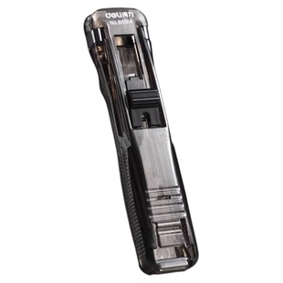 得力推夹器补充夹订书夹固定夹订书机神器试卷夹无尾小票订书机装订金属钉票据书本纸张办公用品推推夹