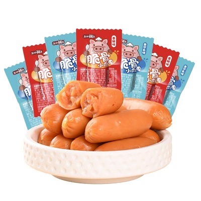 盐津铺子脆骨小肉枣零食