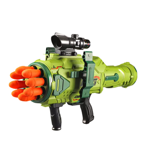 儿童玩具枪男孩仿真软弹枪加特林RPG火箭筒6岁以上发射器生日礼物