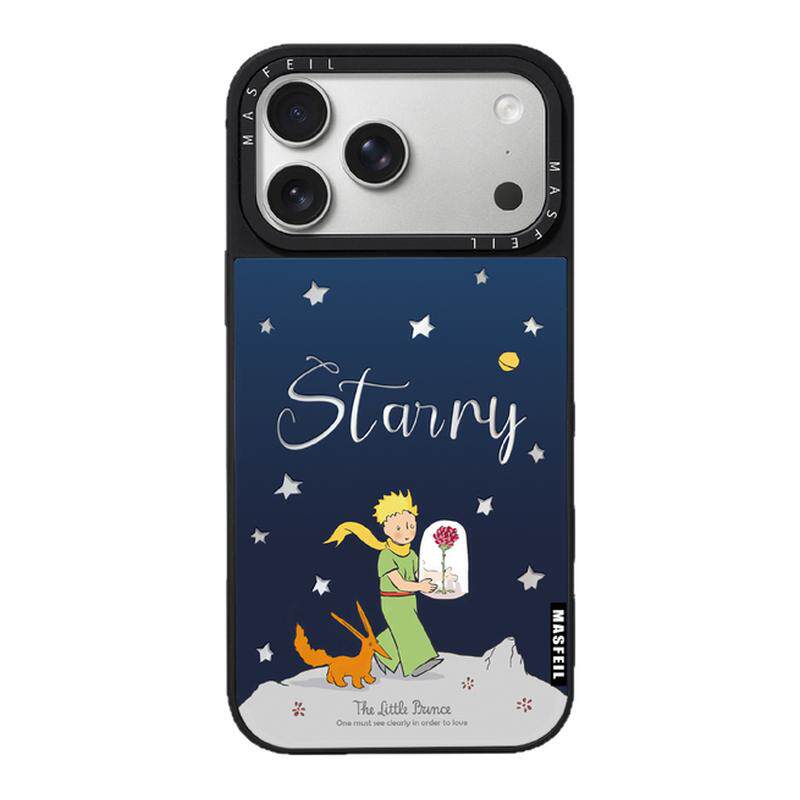 MASFEIL× 星夜之约适用iPhone17Promax手机壳新款ip15磁吸带支架苹果16Pro套Jo5镜面文艺高级感女13pm全包14