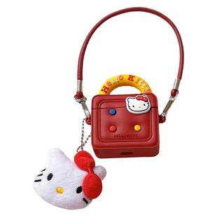 可爱立体卡通KT猫手提包适用于OPPOenco free4蓝牙耳机保护套Air4pro硅胶软壳萌系R3pro个性X3少女心free2i新