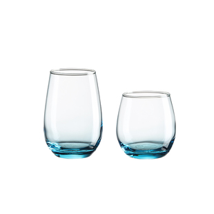 蛋形玻璃杯商用水杯耐热茶杯家用高颜值透明彩色饮料果汁杯漱口杯