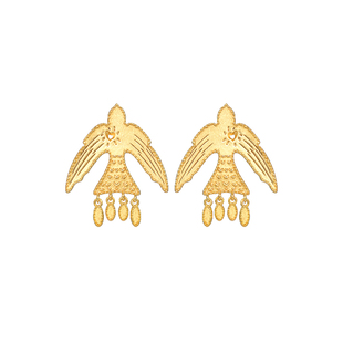 Neverfar飞鸟系列·心羽辑 CORDEALIS羽迹·飞鸟溯光耳环耳钉女款