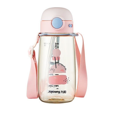 九阳婴儿童吸管学饮杯产妇孕妇可爱直饮水杯塑料便携水壶PPSU材质