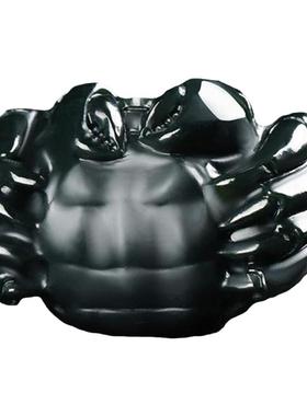 塔青和田玉螃蟹玉把件玉石手把件