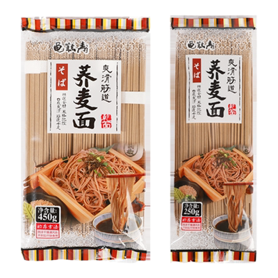 龟鹤寿荞麦面冷面赤面手工面条葱油拌面粗粮细面荞麦面宽面250g