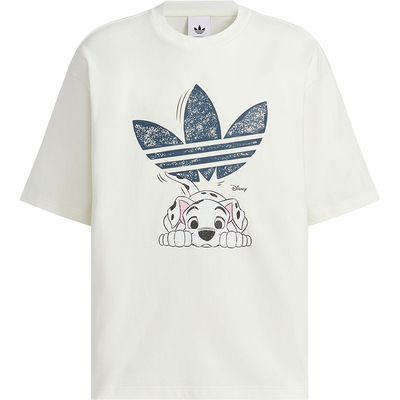 Adidas/阿迪达斯正品三叶草男士透气日常趣味印花休闲短袖KG6683