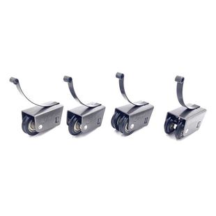 阳台推拉门地滑轮老式27宽滚轮卫生间24宽移动门下滑轮并排双凸轮