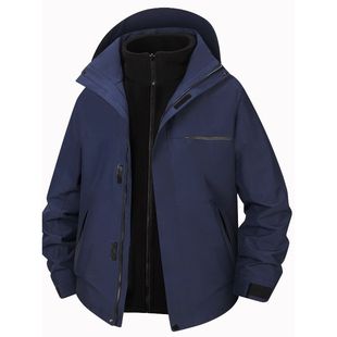 台州户外冲锋衣三合一男女款防风防水加厚内胆团服工作服工装定制