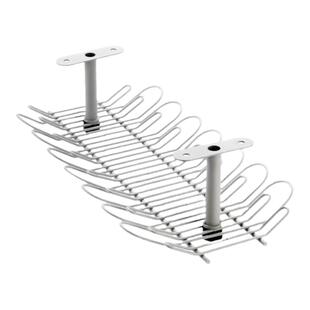 电线下排插收纳架免打孔收纳盒线路桌面神器理线架整理插排缠绕