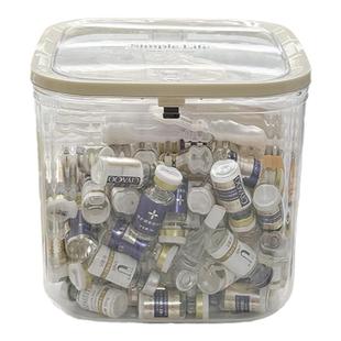 次抛精华液收纳盒透明桌面化妆品香水护肤小样安瓶整理神器防尘桶