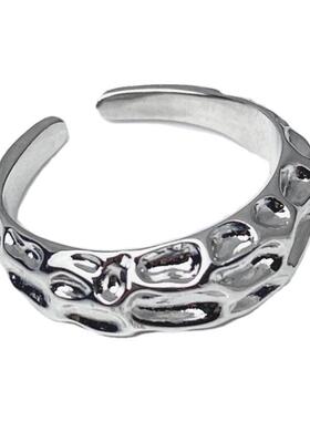 ionsshop麻花纹理镂空轻奢戒指