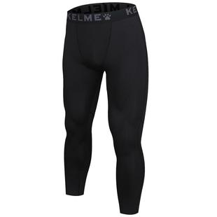 卡尔美紧身裤男冬季跑步压缩裤高弹加绒足球训练裤儿童运动打底裤