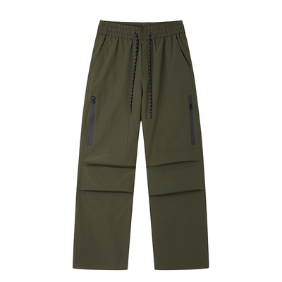 VIISHOW冲锋裤男款春秋季美式潮流休闲裤机能风宽松直筒工装裤子