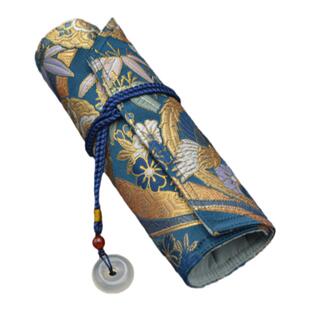 【包邮】一叶知秋手作钢笔笔帘【丹凤朝阳】西阵织日本进口面