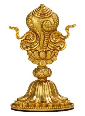 纯铜全鎏金八吉祥摆件