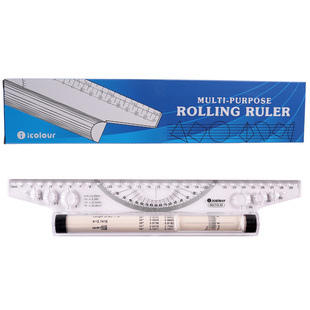 爱卡乐30cm设计角度平行尺绘图尺建筑注册师考试绘图工具专业尺