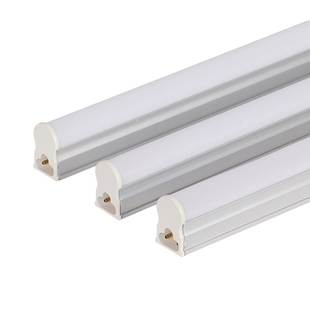 彩色LED灯管T5一体化支架三色变光红金黄冰蓝绿粉紫节能日光灯管