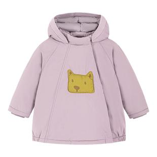 迷你巴拉巴拉女童鹅绒羽绒服2025冬装新儿童宝宝防风保暖加厚外套