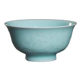 瓯江龙泉青瓷饭碗创意中式家用陶瓷汤碗单个简约吃饭小碗粥碗餐具