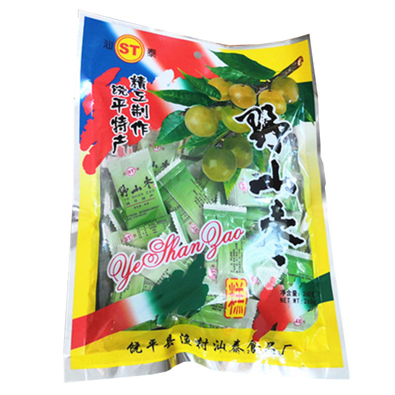野山枣糕潮汕饶平渔村特产汕泰酸枣糕蜜饯零食品一包260g四袋包邮
