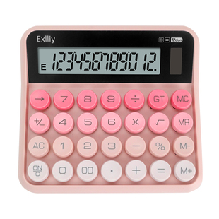 【机械键盘】pbj计算器办公用学生专用大学生考试专用财务会计专用女神款高颜值多功能太阳能科学电子计算机