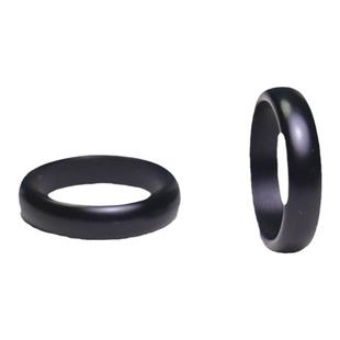 保真正品新疆和田玉墨玉籽料戒指男女款素戒圈黑羊脂指环精品带证