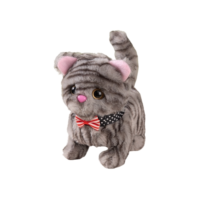 电动玩具猫走路会叫仿真女孩儿童飞鸟鹦鹉女孩小猫咪会动宠物玩偶