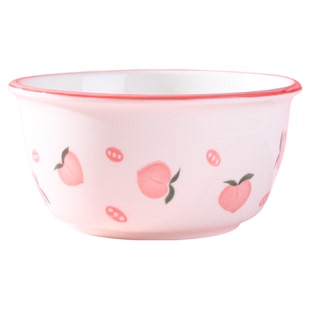 陶瓷餐具日式创意祝福水果碗碗家用吃饭专用小碗精致可爱饭碗