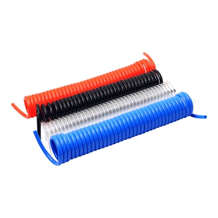 PU弹簧管空压机软管8mm气泵螺旋管带接头汽修高压气动伸缩气管