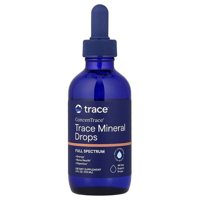 Trace,ConcenTrace，微量矿物质滴剂，4 液量盎司（118 毫升）