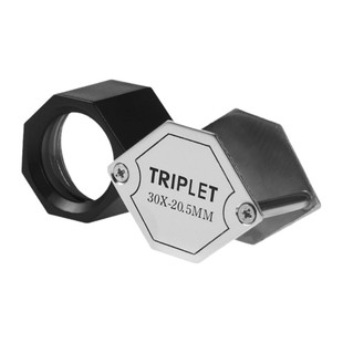 太阳火便携式高清30倍古玩珠宝钻石鉴定放大镜手持折叠式高倍玉石宝石邮票铜钱银元纸钱币鉴赏青铜瓷器扩大镜