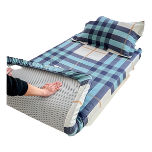 纯棉床笠床单床罩学生宿舍单人90x190一1米二2床垫保护套80床套罩