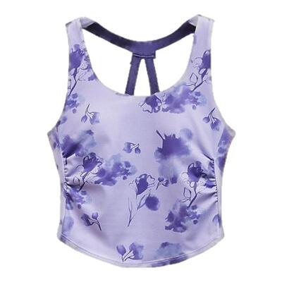 瑜伽服背心女运动健身上衣普拉提训练速干一体式带胸垫透气高强度