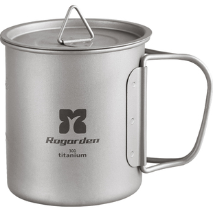 诺歌花园户外杯子露营杯钛茶杯金属咖啡杯不锈钢野营便携式水杯