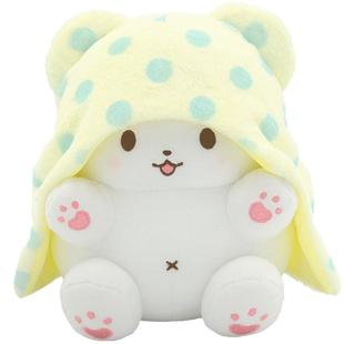 Sanrio正品毛绒儿童陪伴玩具毛毯熊莫普坐姿熊超柔软玩偶公仔娃娃