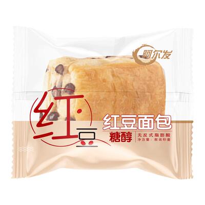 阿尔发0蔗糖红豆面包糖尿人早餐