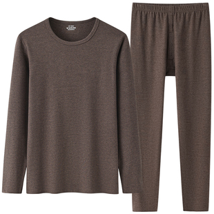 青少年德绒无痕保暖内衣男套装学生中大童加厚加绒棉毛衫秋衣秋裤