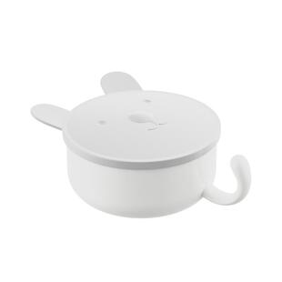 甜奈辅食碗儿童不锈钢婴儿碗0-3岁宝宝专用带盖防摔防烫吃饭碗