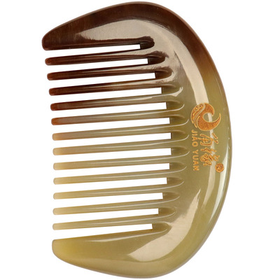 角缘黄牛角迷你口袋梳