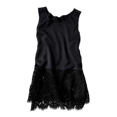 23区可水洗蕾丝拼接弹力哑光缎内搭背心女ONWARD