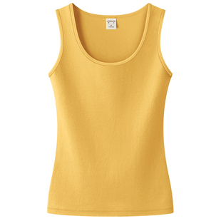 棉质吊带背心女夏季宽肩带修身内搭外穿胖mm大码女装基础款打底衫