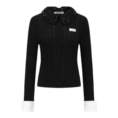 甜美减龄领口针织短袖SHROENRO